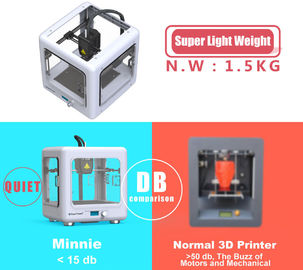 Easthreed Lightweight Quiet Mini 3D Printer 90 X 110 X 110 Printing Size For Kids